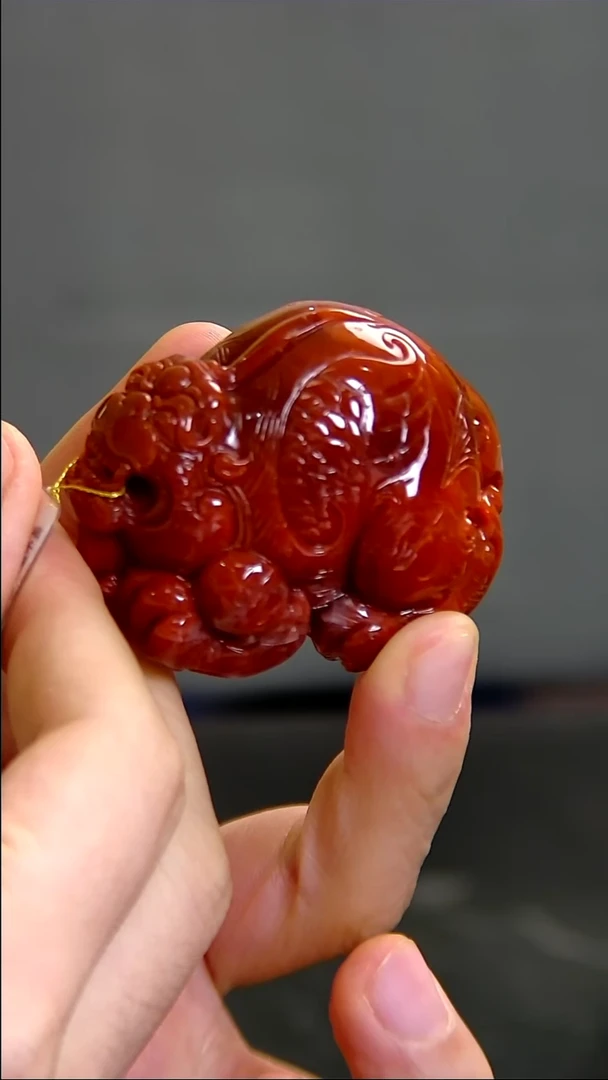 未镶嵌雕刻南红玛瑙a**来002ZB1223产品一个