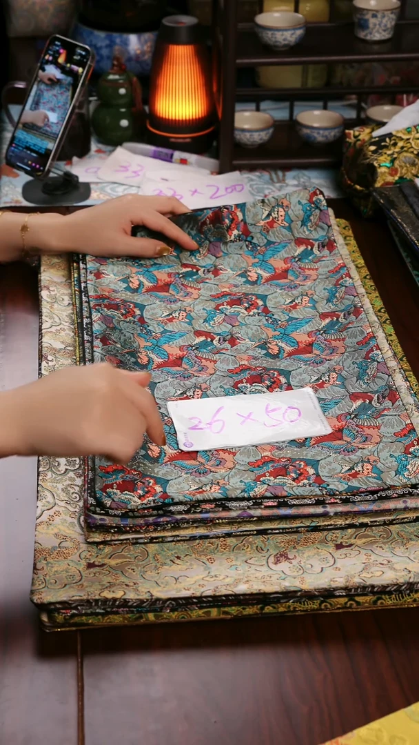 【福利琉璃浅梦双面】中国风干泡织锦茶席26*50