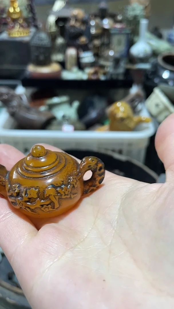 有机玻璃松*君家居摆件1个1