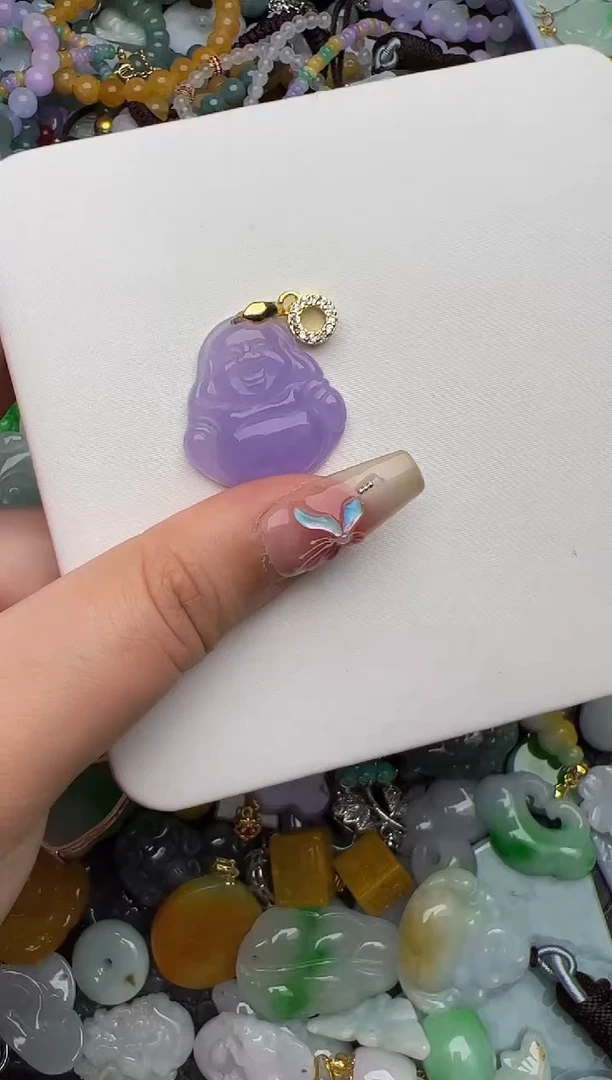 翡翠未镶嵌颈饰天然缅甸翡翠吊坠