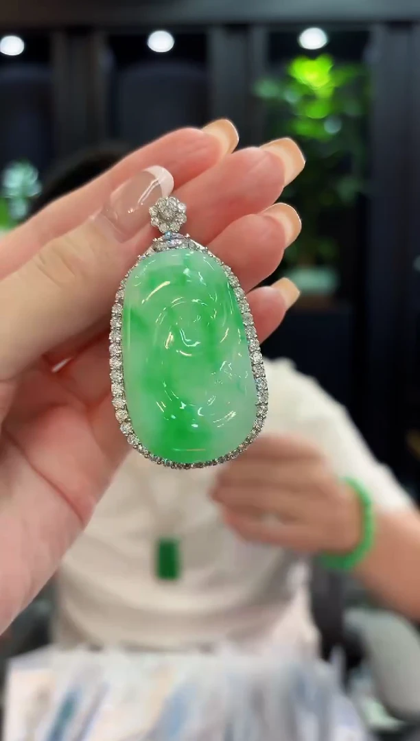 颈饰未镶嵌翡翠 缅料A货/支持复检/一件