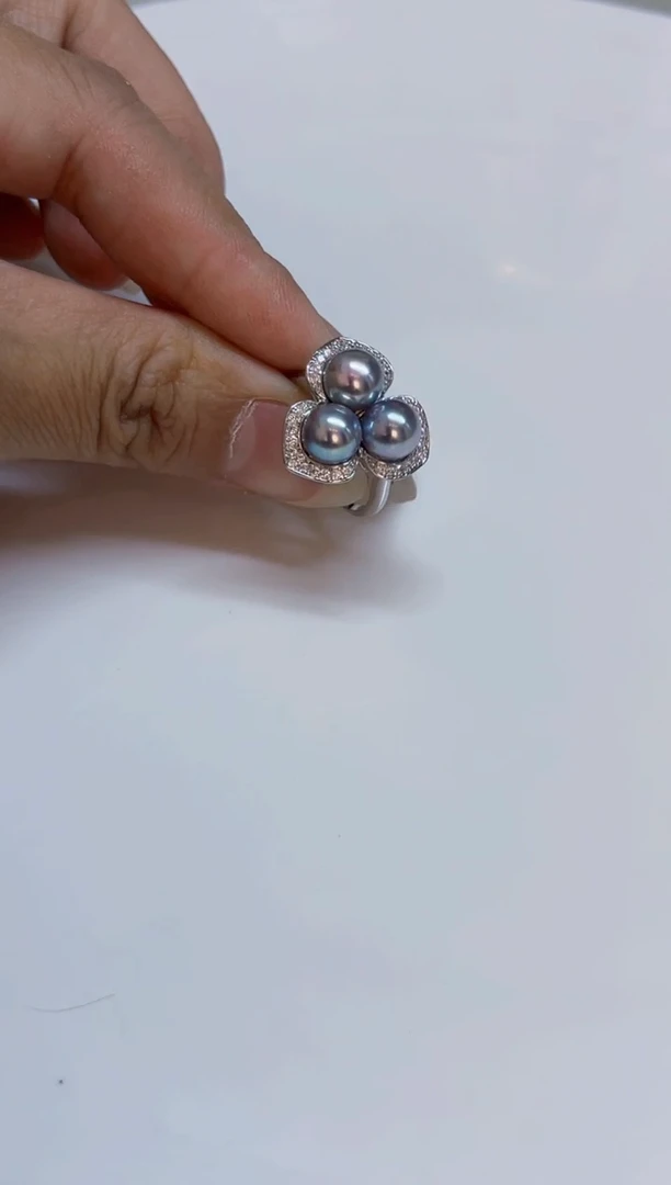 海水珍珠戒指未镶嵌戒指