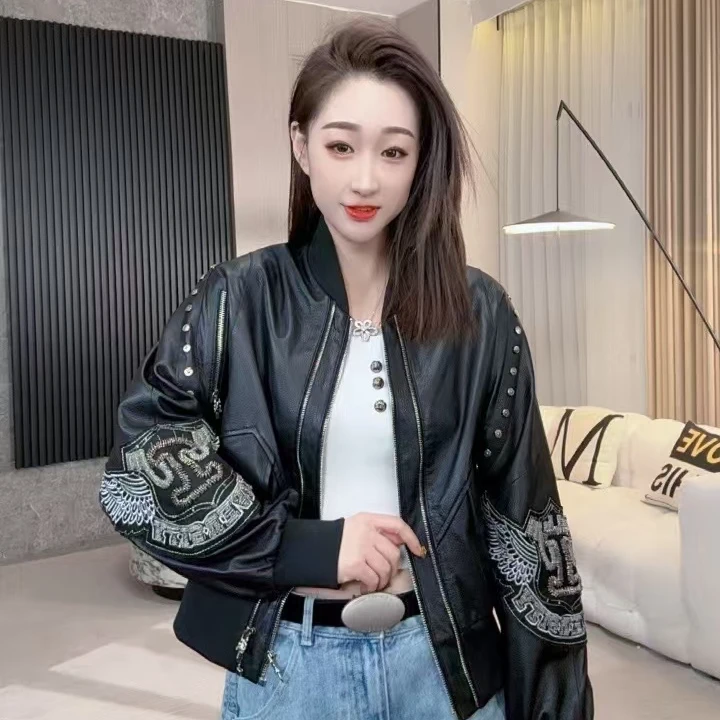 【若楠服饰】新款铆钉款设计师大气女装外套