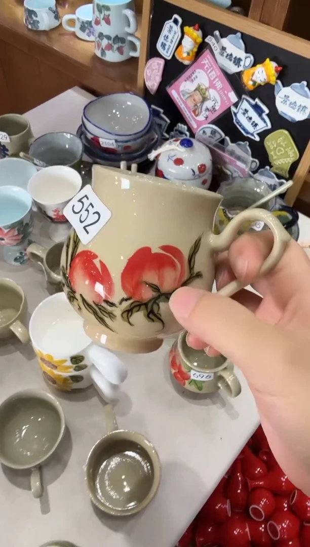 杯子景德镇手工陶瓷杯子552
