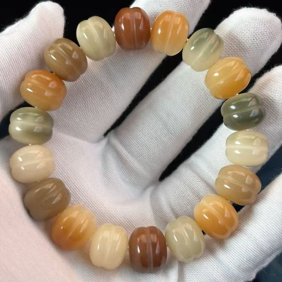 卡13 玉化飘花蛋堡 天然菩提根汉堡蛋堡珠