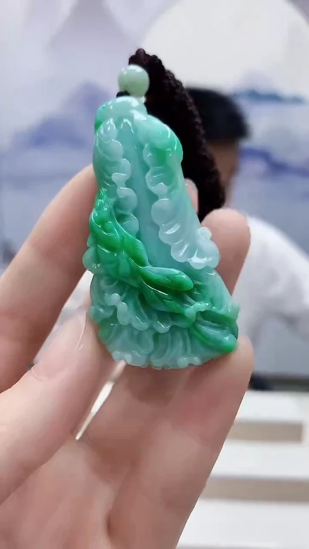 未镶嵌定制翡翠5028ry-毛货挂件61