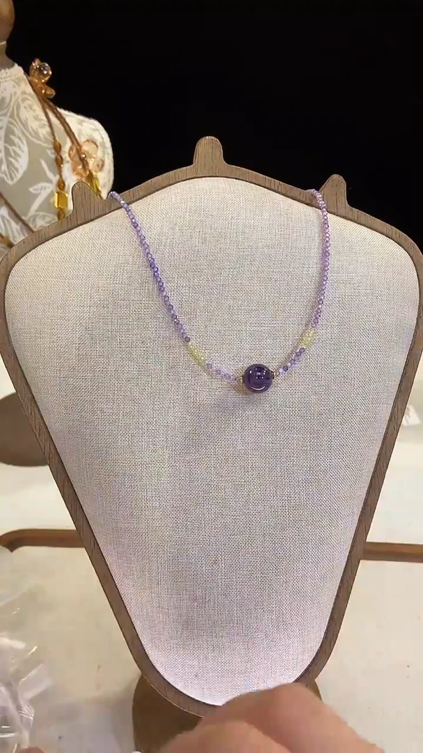 项链钛钢淡水珍珠108