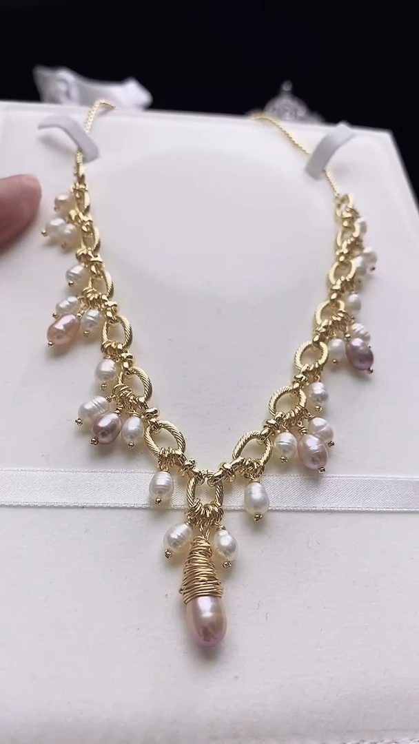 【闪购商品】淡水珍珠项链未镶嵌淡水巴洛克珍珠项链