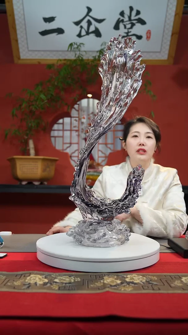 【闪购商品】琉璃手工艺品紫色风生水起