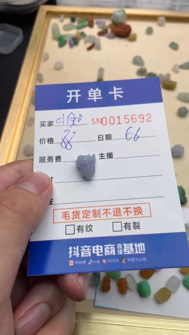 翡翠未镶嵌颈饰00015692