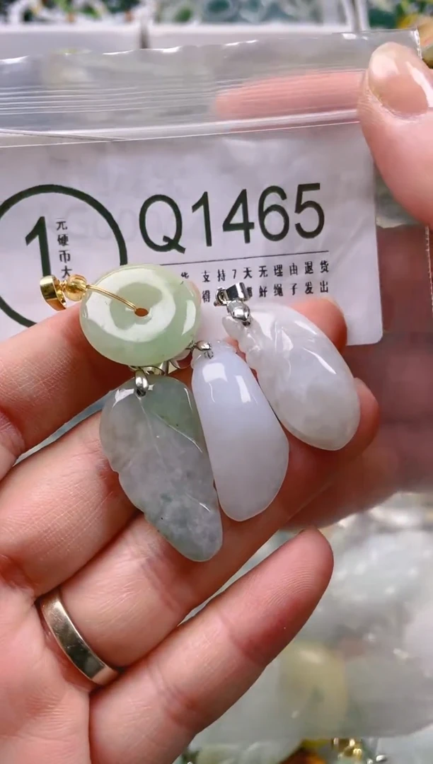 【闪购商品】翡翠颈饰未镶嵌/Q/翡翠A货一图一物