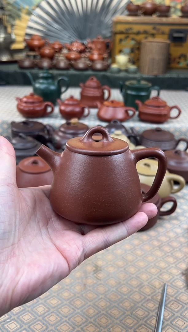 茶壶紫砂降坡泥高石瓢壶180CC