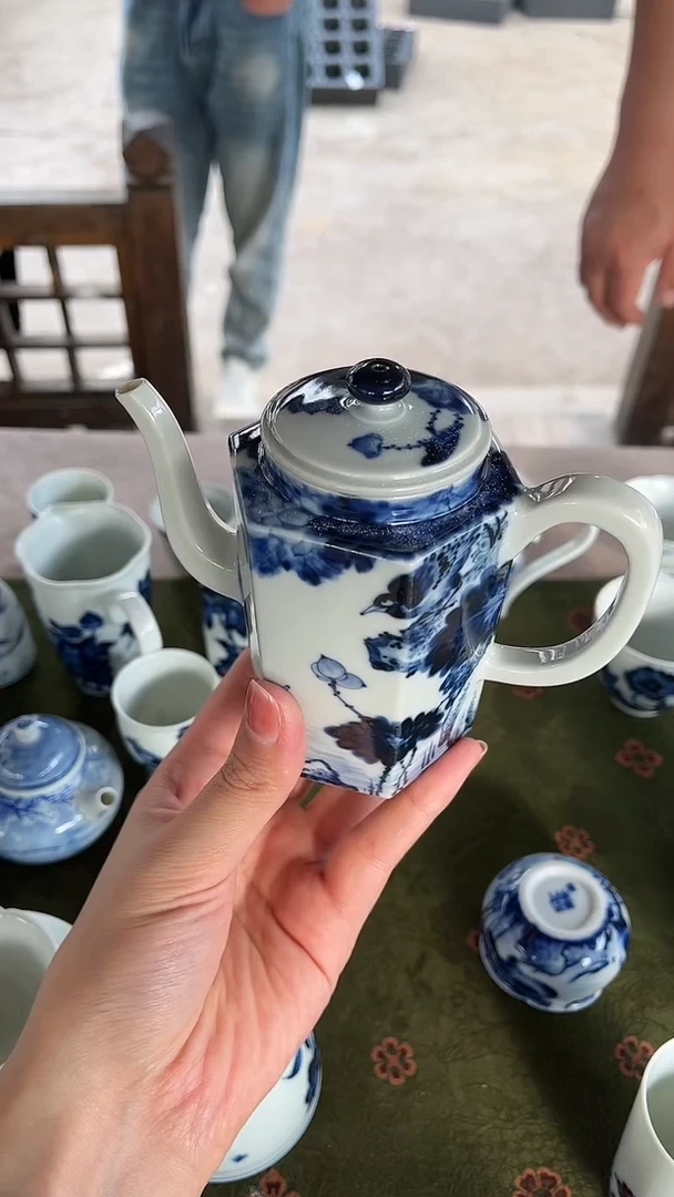 荒**翁柴窑洪印慕明八大六方壶