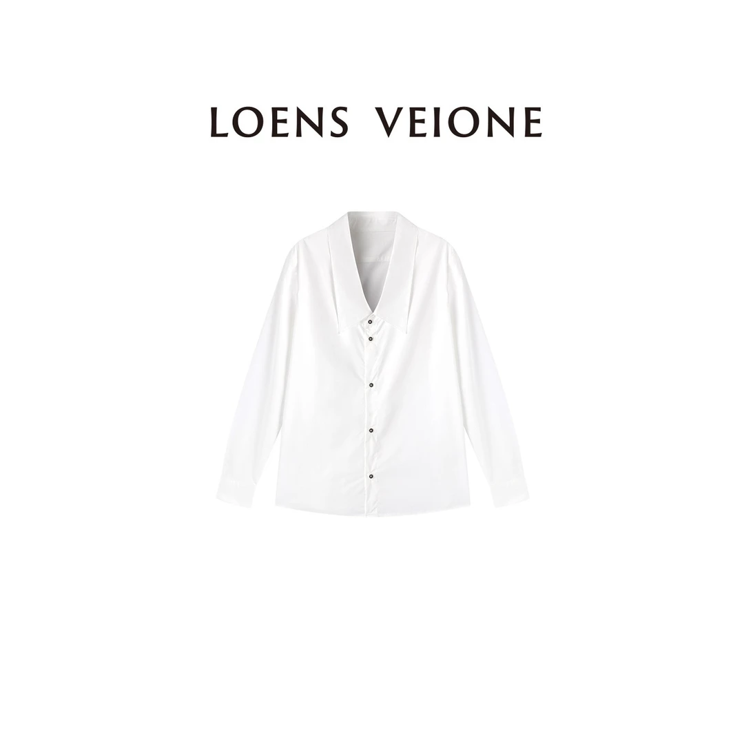 LOENS VEIONE/罗拉【反季大促】高端棉设计编织时尚衬衫24CVDH0116N