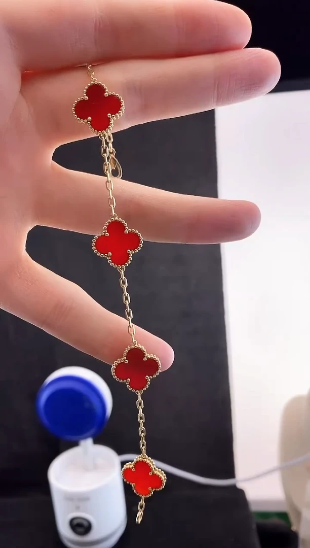 【闪购商品】玛瑙/玉髓手链18K金镶嵌.