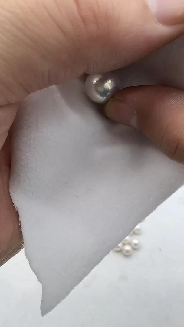 吊坠(赠链)银S925镶嵌淡水珍珠13-14mm 万能扣定制