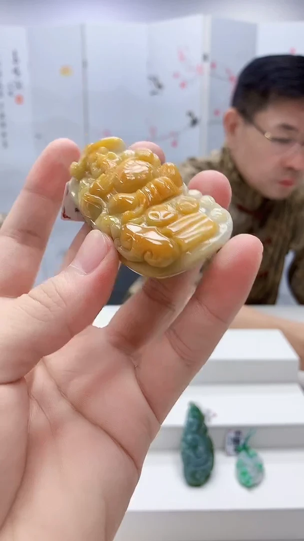 定制翡翠未镶嵌5124bb-毛货挂件38