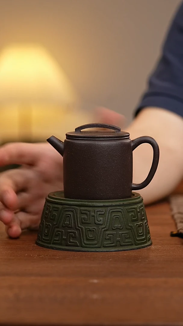 茶壶紫砂高汉瓦天青泥WG