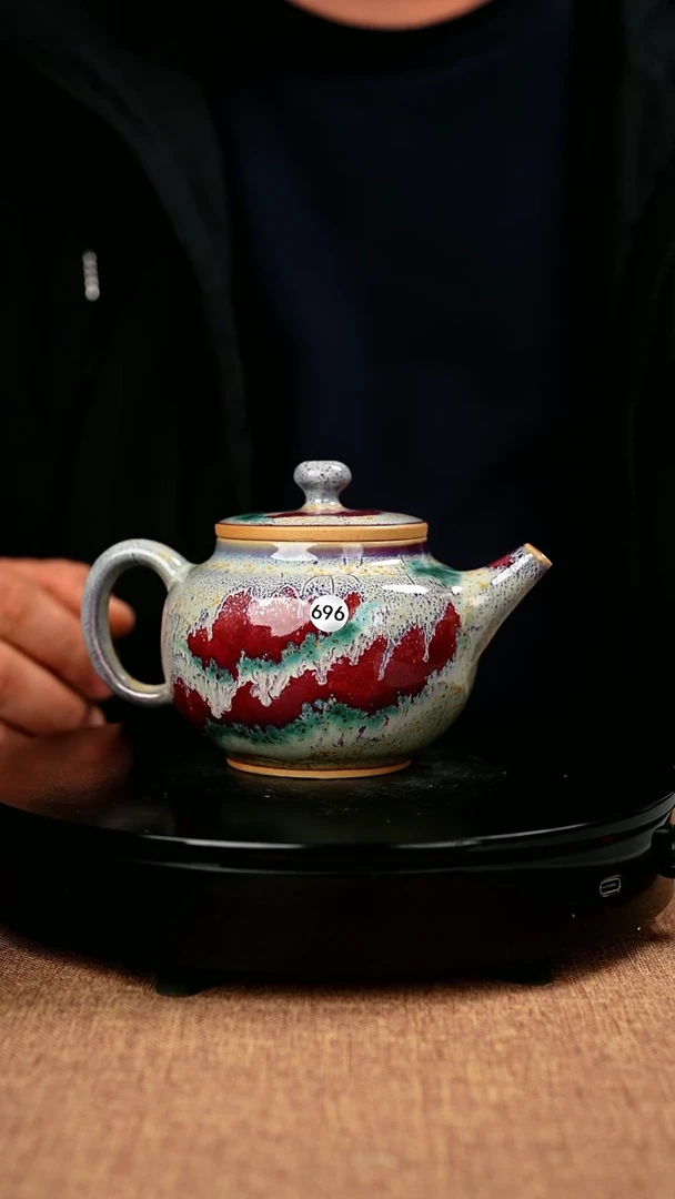 【闪购商品】696#国工一级品原矿钧瓷炉钧釉容天壶