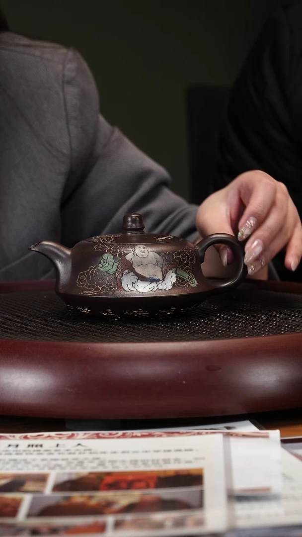 【闪购商品】紫砂茶壶3-71WZG柱础 300cc