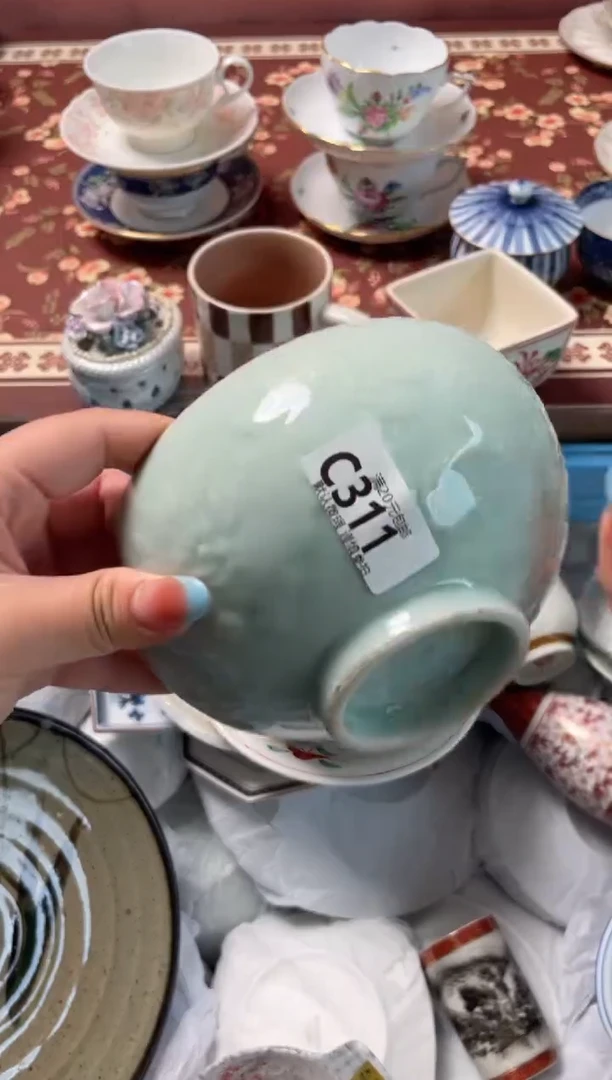 瓷片福*瓷器瓷器C311