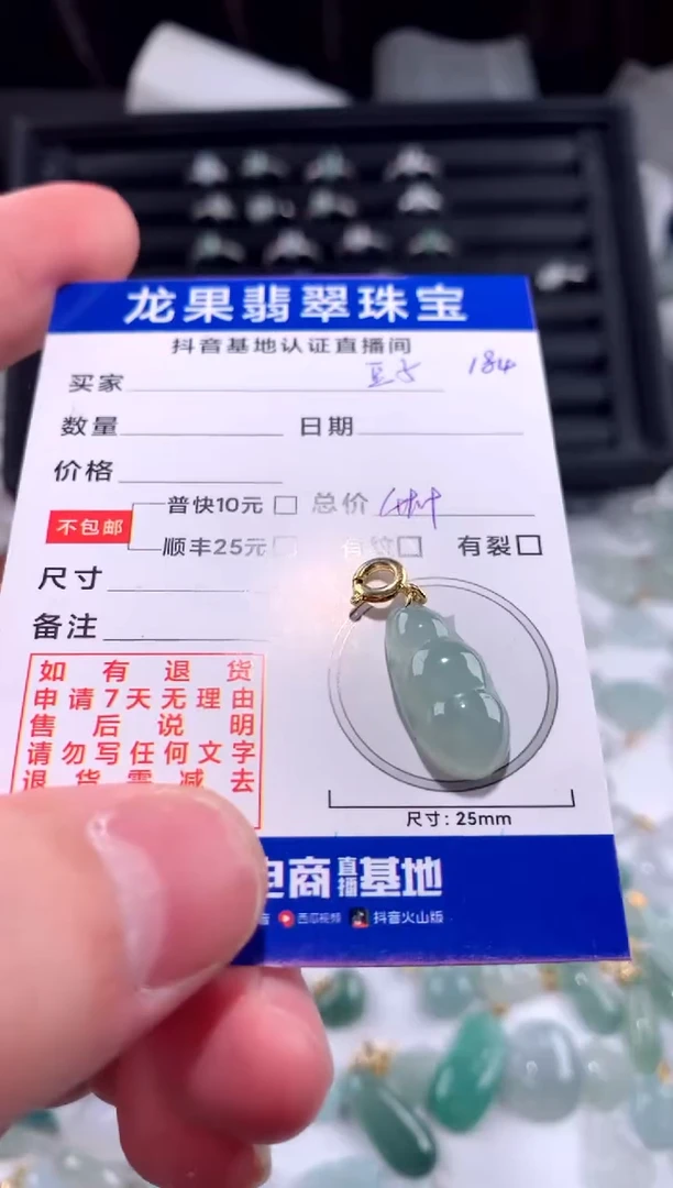 【闪购商品】翡翠颈饰未镶嵌豆子184