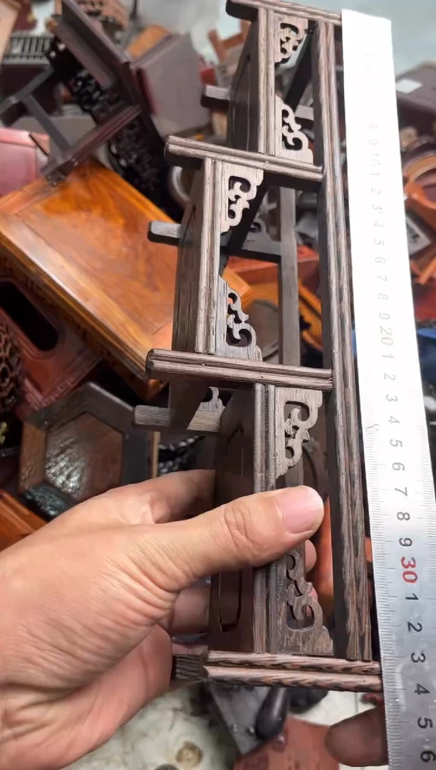 木116鸡翅木三连台