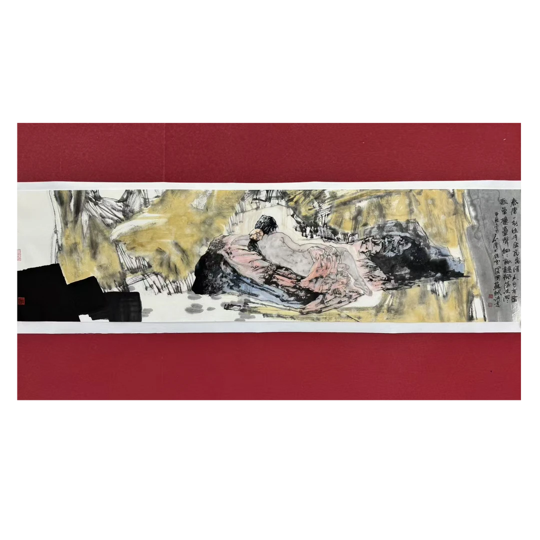 郭洪老师水墨人物国画作品