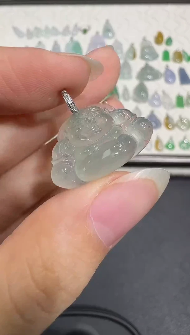 颈饰18K金镶嵌翡翠X1102-1501-17