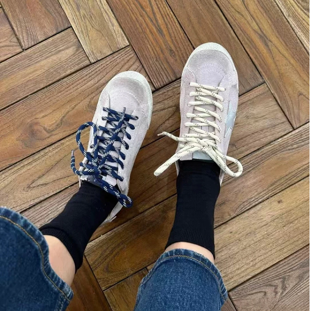 清星星小脏鞋星星贴片圆头系带生活休闲鞋百搭G02