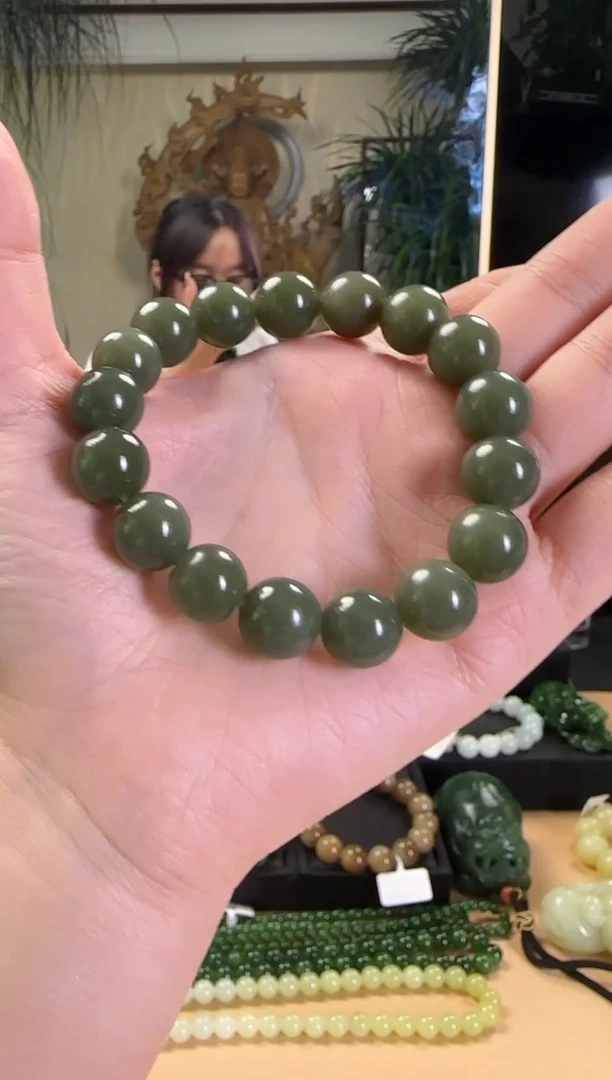 手串未镶嵌和田玉手串卡12
