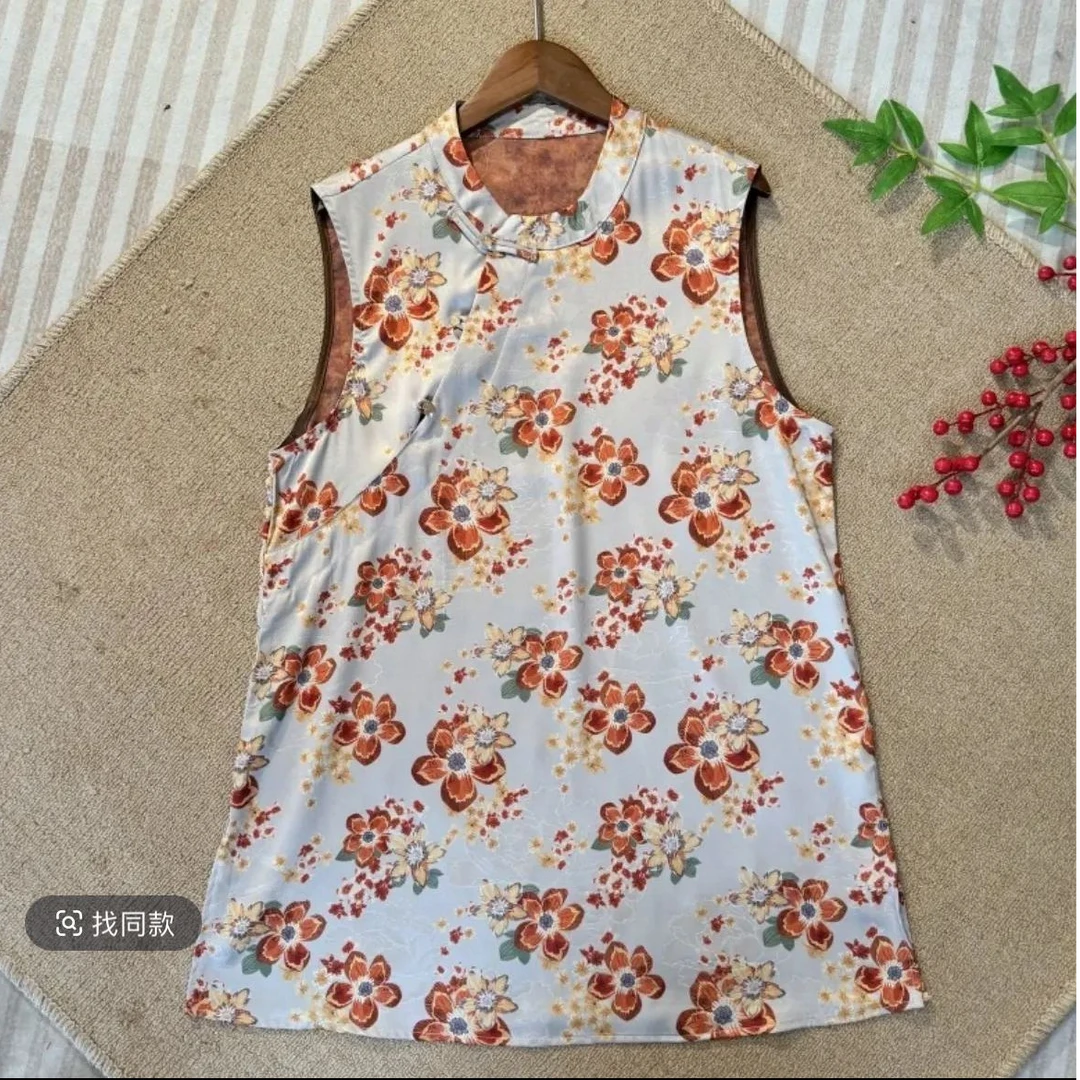 7076【雏菊】新国风夏季提花时尚上衣