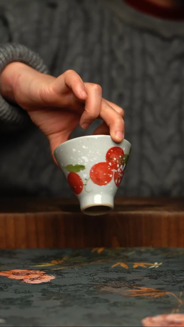 瓷片釉下彩手工手绘同款陶器