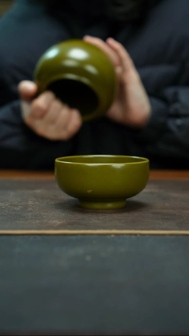 杯景德镇茶叶末洒金普洱杯