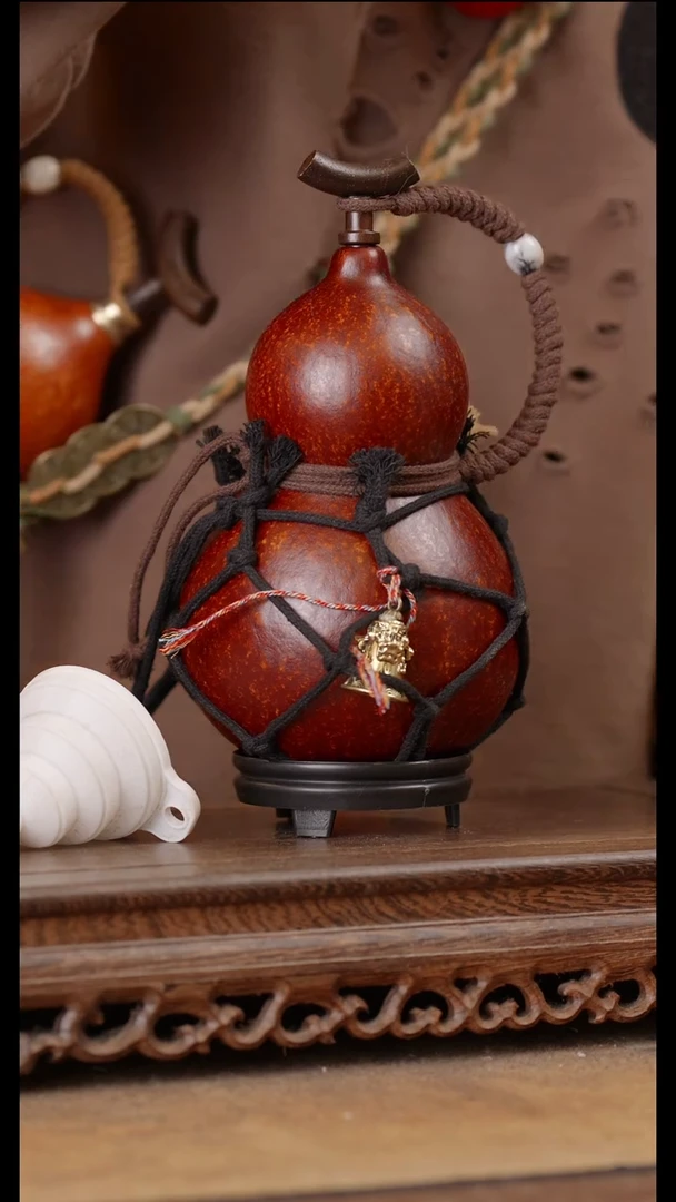 328号精品天然大漆酒葫芦一物一拍~