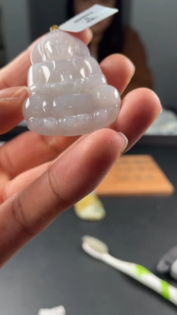 【闪购商品】翡翠颈饰18K金镶嵌缅甸A货翡翠