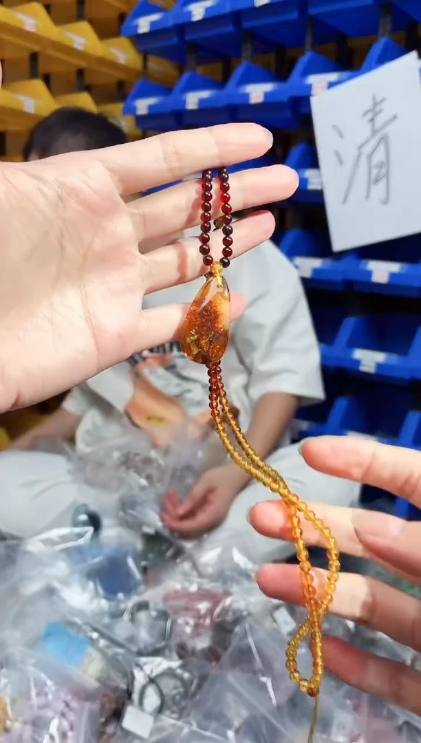 琥珀颈饰未镶嵌340