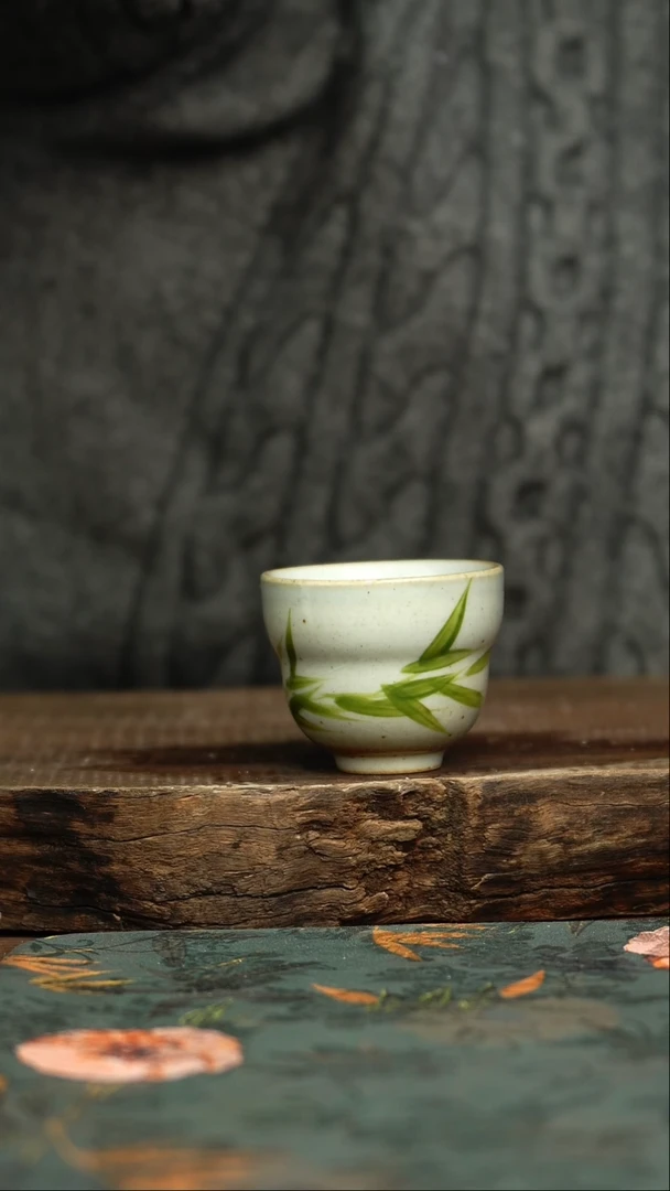 【闪购商品】杯釉下彩手工手绘同款陶器