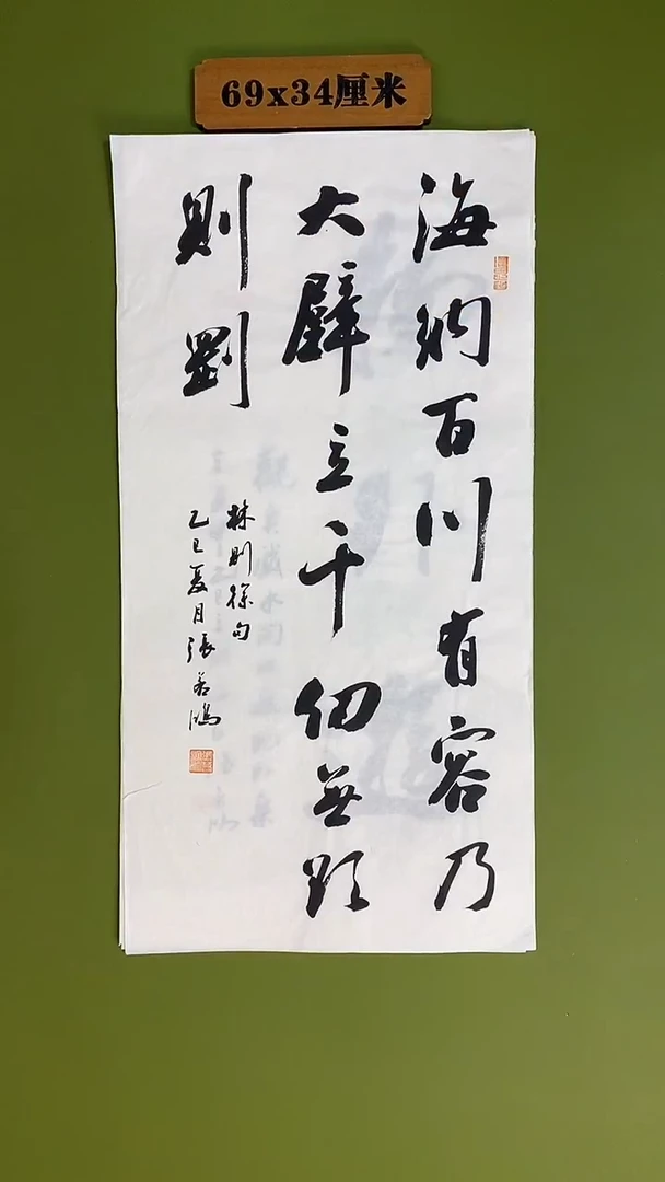 书法书法 张若鸿 尺寸69cm*34cm