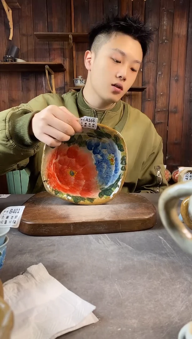 碗166瑕，手工手绘，超值陶瓷！