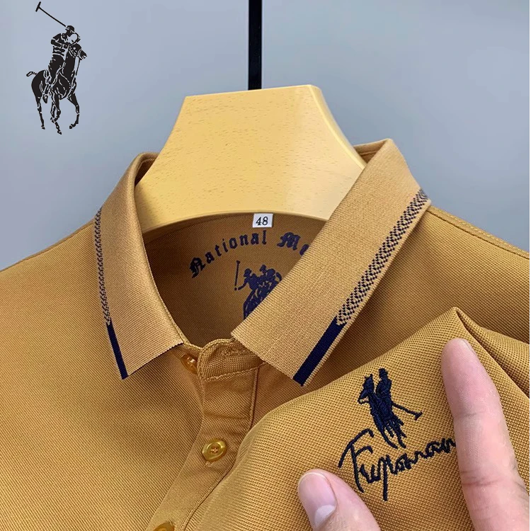 保罗家族男士短袖POLO衫翻领宽松休闲半袖上衣舒适体恤夏季百搭