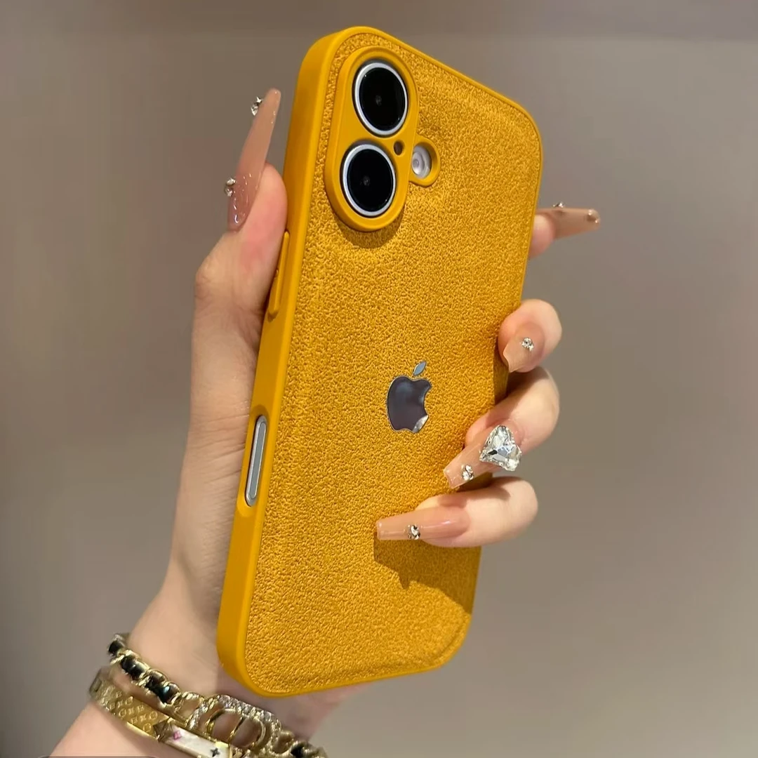 秋冬新款高级月坑纹适用苹果16手机壳iPhone15promax小众14全包13