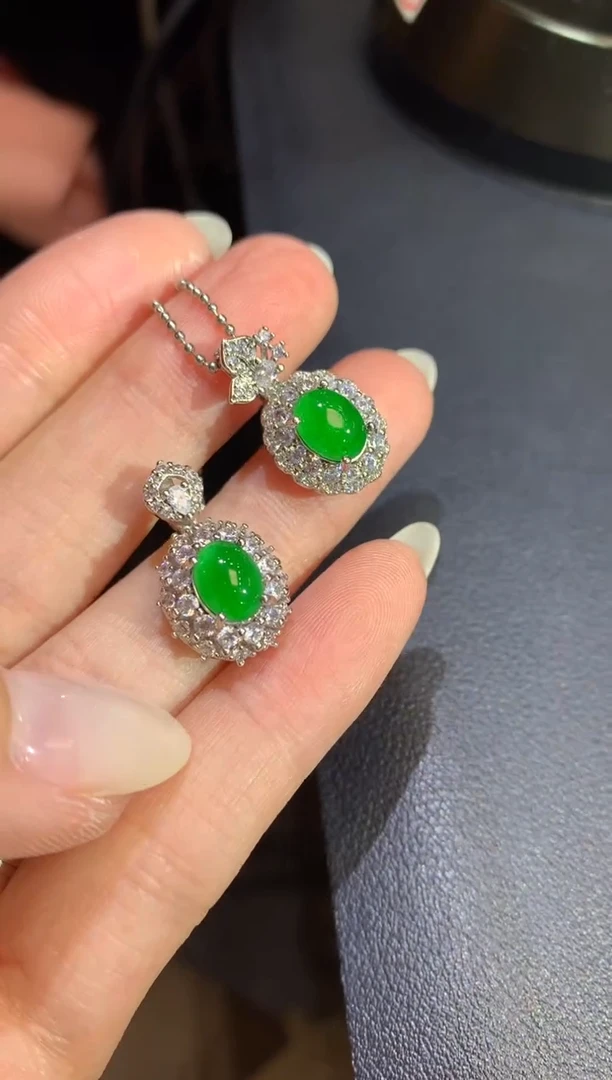 吊坠(不含链)未镶嵌翡翠14-蛋面（多样性发货一件（不含链和扣