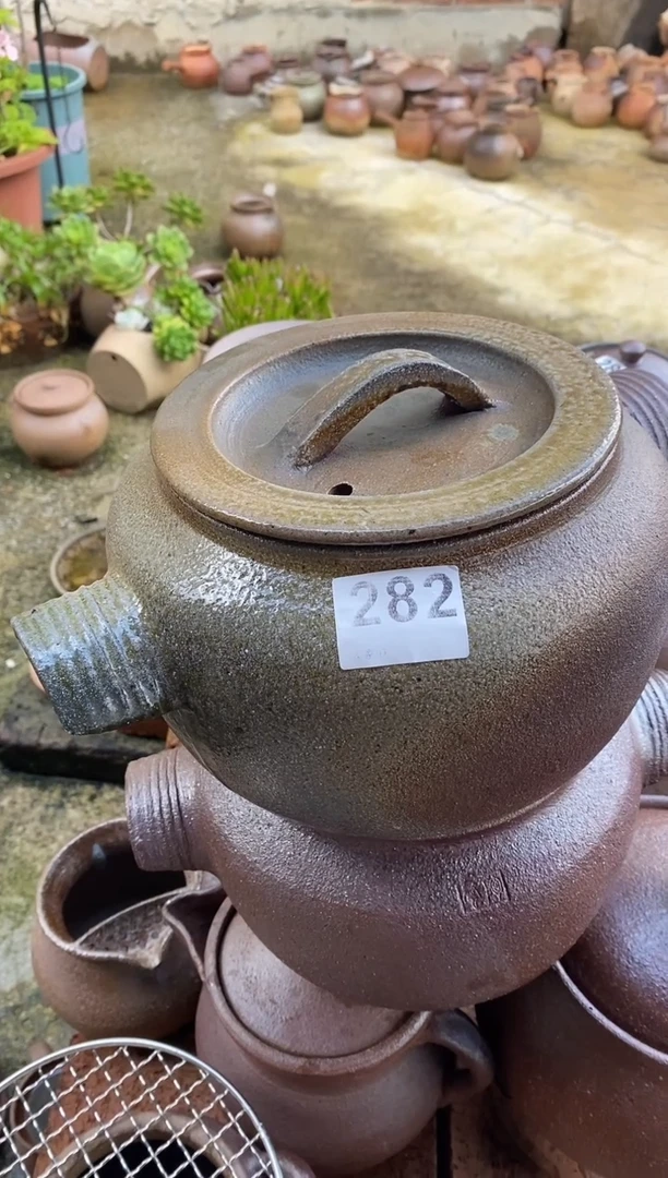 陶土牛角锅 282 玉化