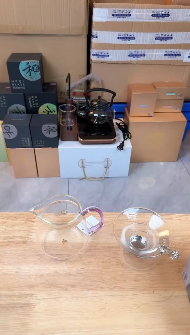 【闪购商品】@@禾器泽然浅紫色+银鱼茶漏