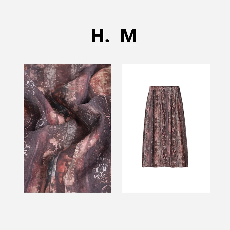 【乌玛王】100%汉麻花苞裙绿野半身裙气质高腰日常