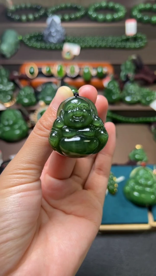 颈饰未镶嵌和田玉碧玉34..35.10左右