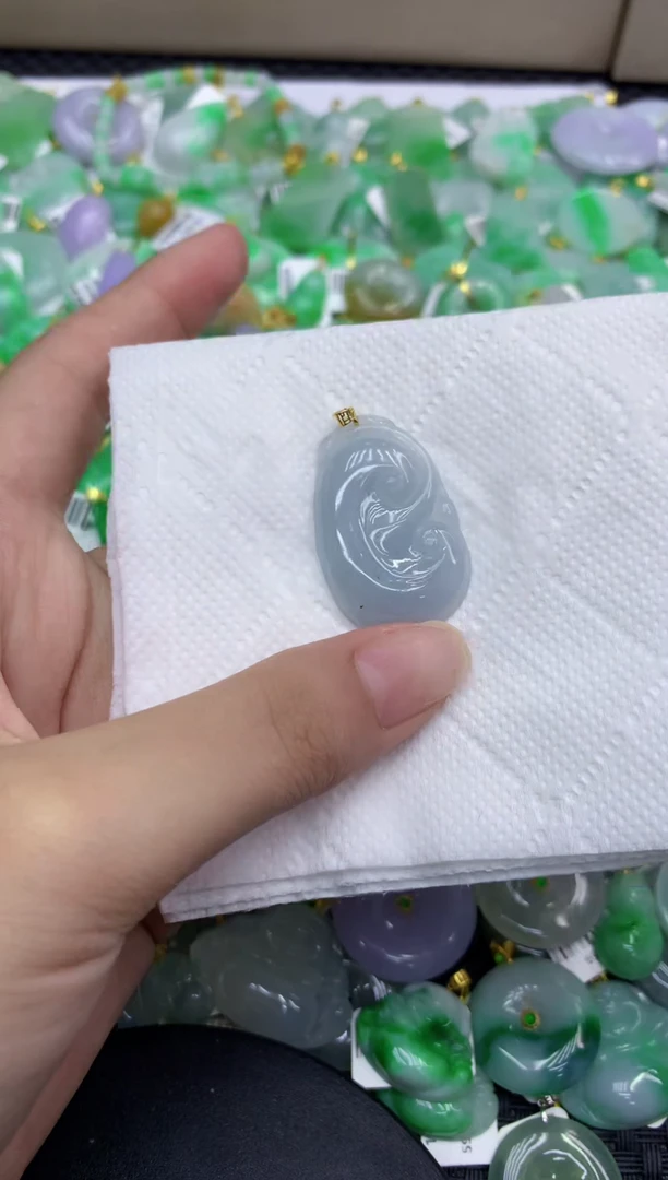 颈饰未镶嵌翡翠天然缅甸A货翡翠
