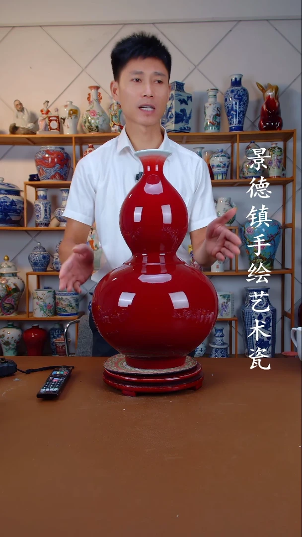 现代景德镇手工手绘陶瓷摆件55