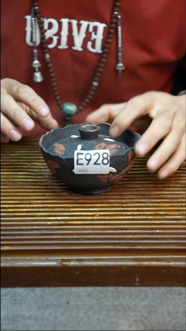 万古烧粗陶手工手做茶具